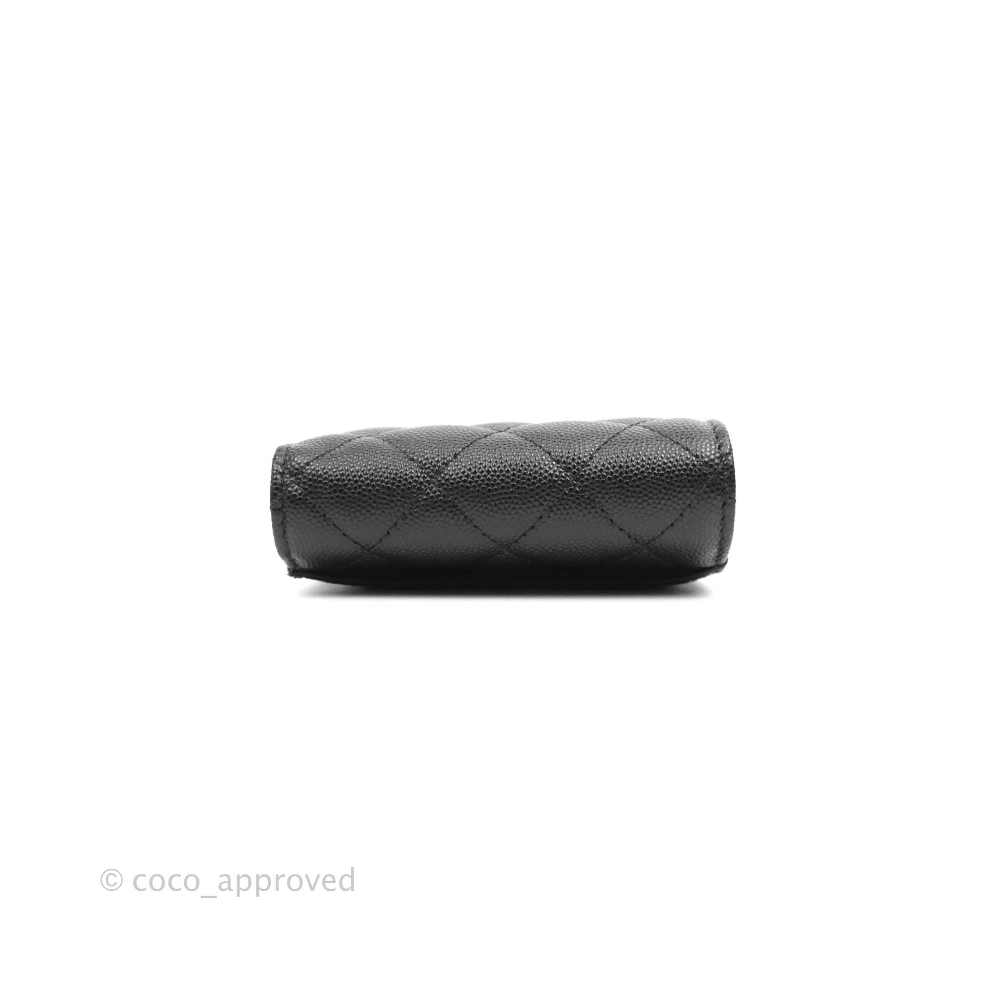 Chanel Classic Flap Wallet Black Caviar Gold Hardware - Luxury Designer Womens Wallet for Everyday & Special Occasions