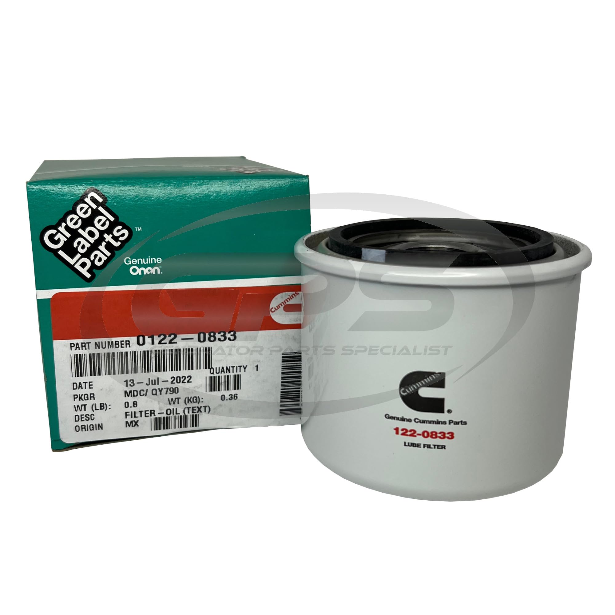 Cummins Onan Diesel Generator Oil Change Kit - HDKAH, HDKAJ, HDKAK with Onamax Oil | Replacement Parts for RV, Marine & Industrial Generators