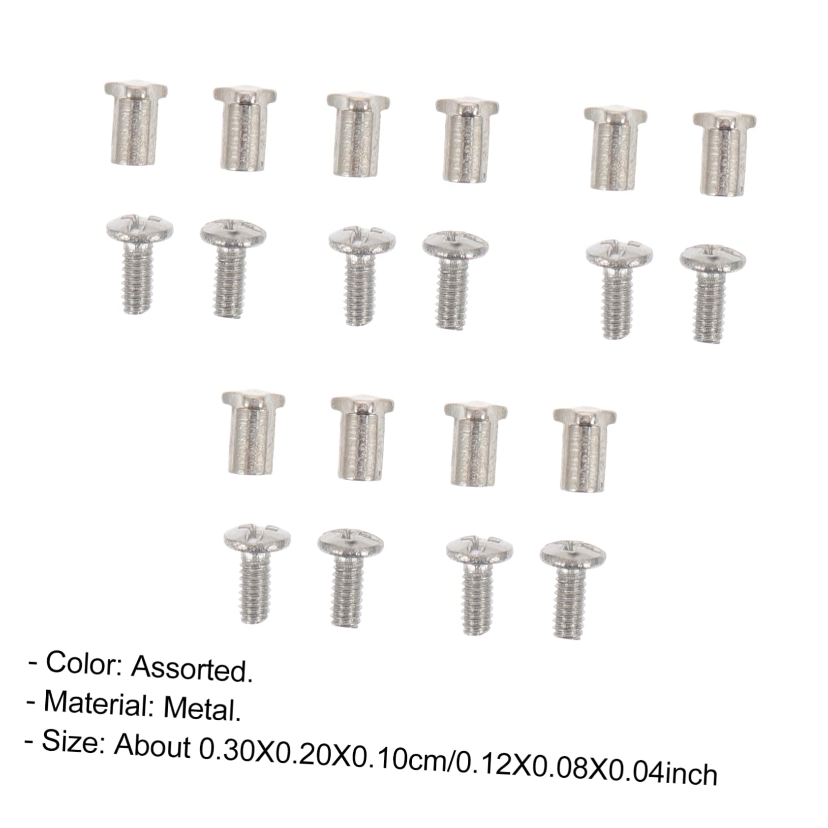 JECOMPRIS Glasses Screw Repair Kit - 2 Sets with Flat Head Screws for Eyeglasses & Sunglasses Replacement Parts | Perfect for DIY Fixes at Home, Office, or Travel