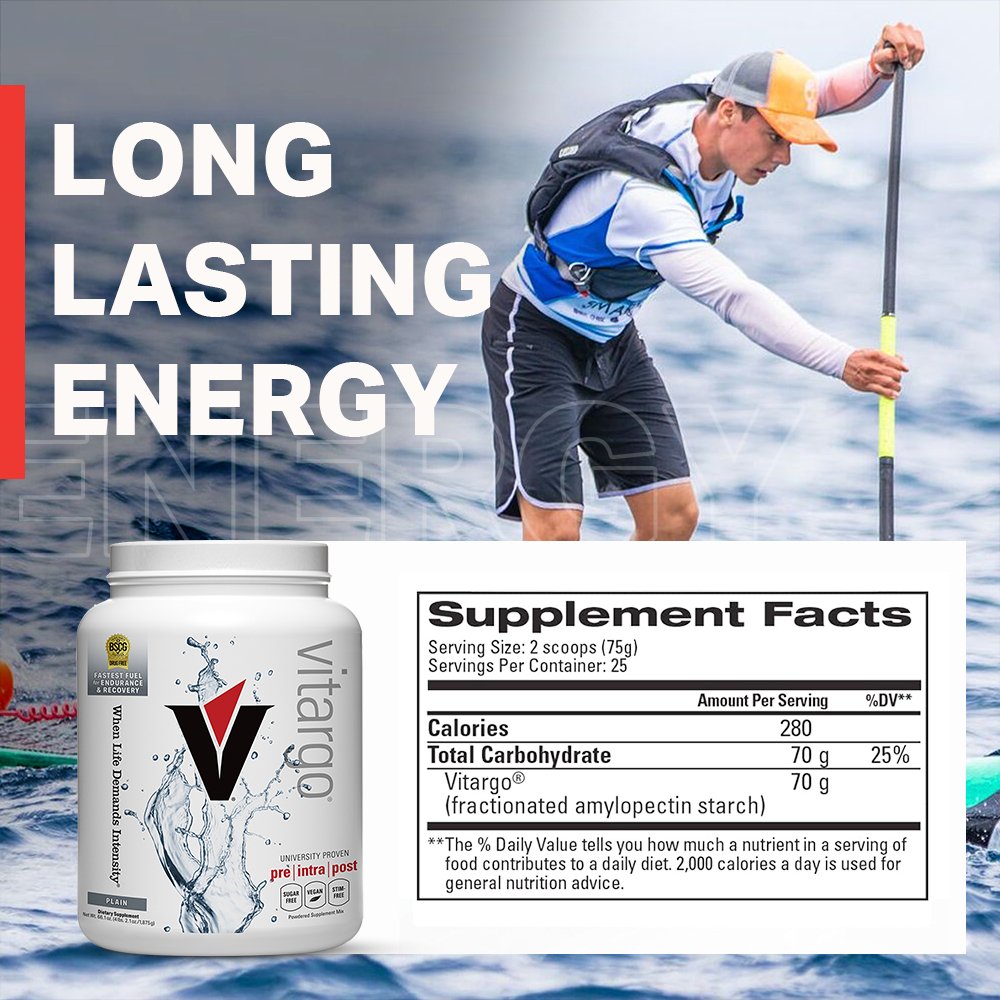 Vitargo Fast-Absorbing Carbohydrate Powder for Workout Recovery & Endurance - Ideal for Athletes, Bodybuilders & Fitness Enthusiasts