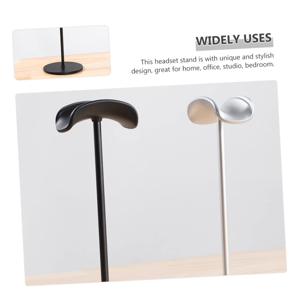 IMIKEYA 4-Pack Gaming Headset Stand - Adjustable Headphone Holder for Desk, Earphone Hanger Rack - Perfect for Gamers, Streamers & Office Use