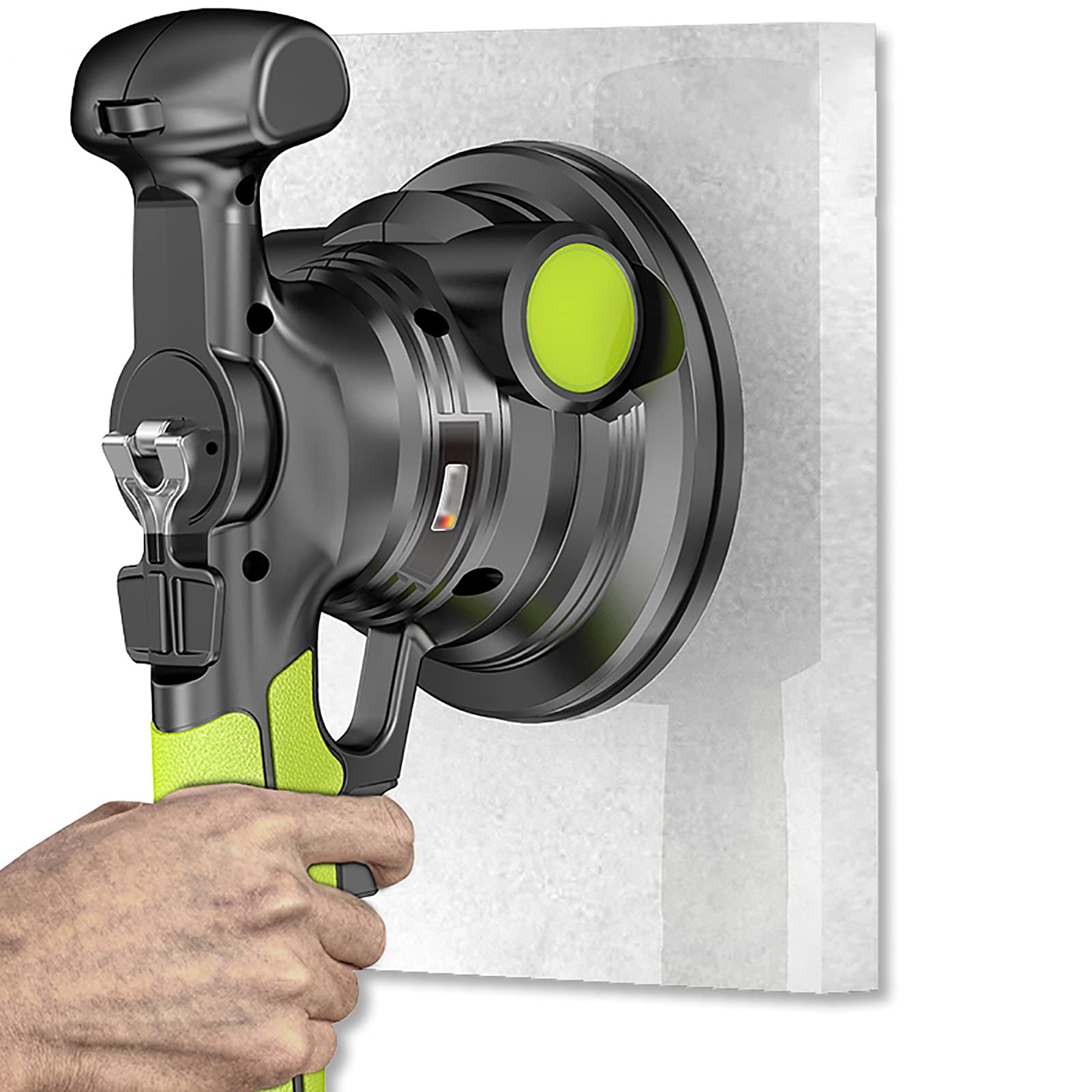 BJH Tile Tiler - 18000r/min Handheld Tile Vibrator with 6 Adjustable Gears, 200kg Adsorption Capacity for Laying 0.6-1.2m Tiles - Perfect for Flooring, Wall Tiling, and DIY Home Renovation Projects
