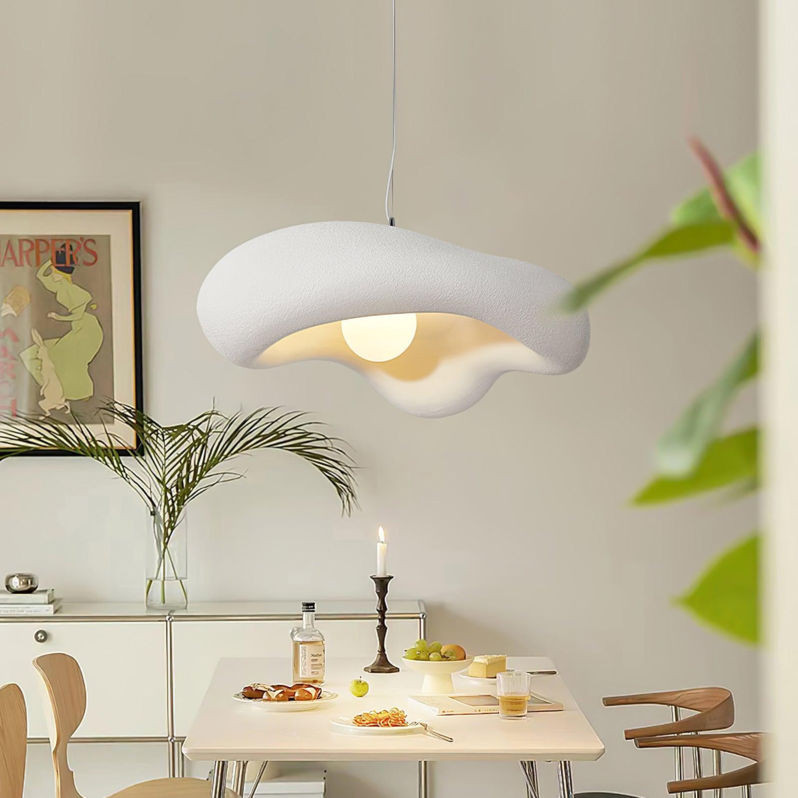 Eterna Wabi Sabi Pendant Light - Handmade Japanese Minimalist Hanging Lamp for Dining Room, Kitchen Island, or Bedroom Decor