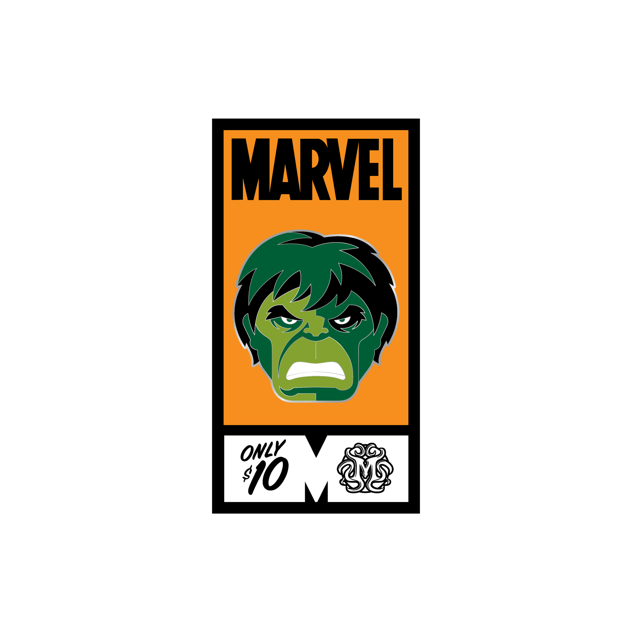 Marvel Incredible Hulk Enamel Pin - Collectible Superhero Badge for Backpacks, Jackets & Gifts - Perfect for Comic Fans & Cosplay Accessories