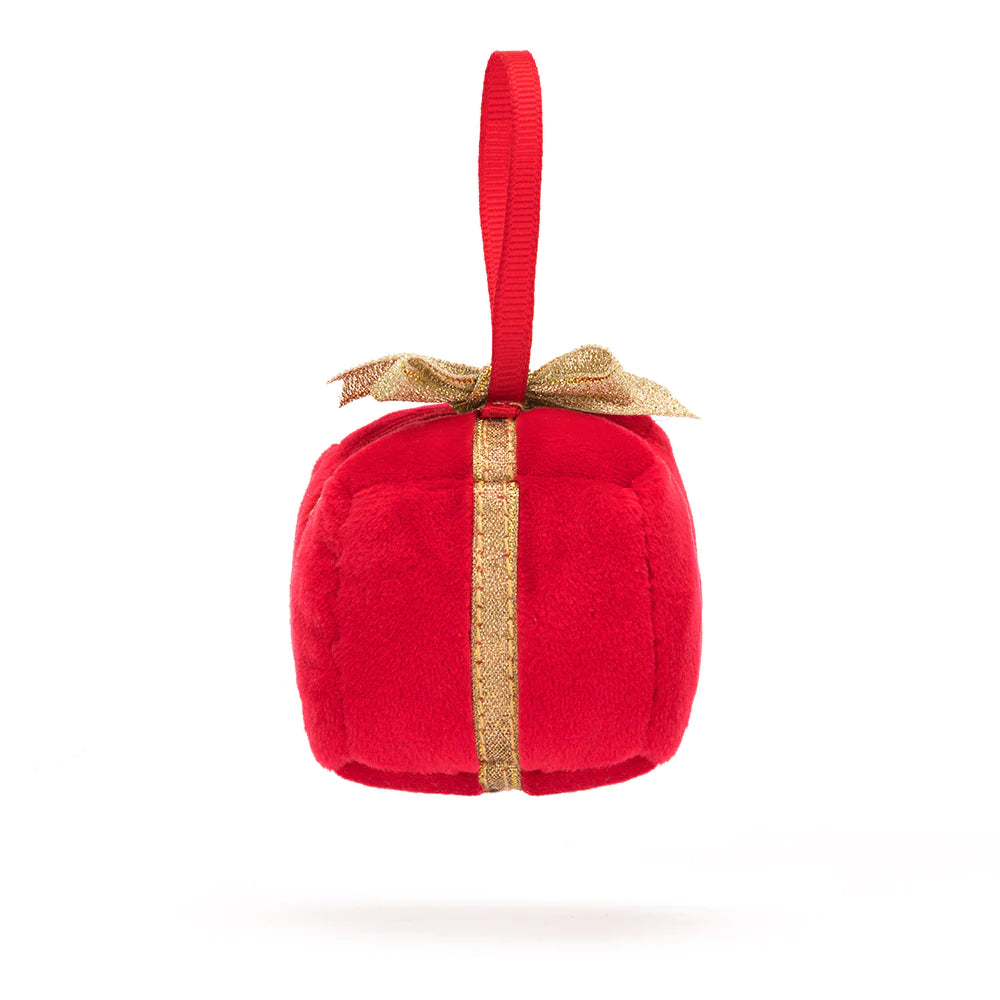 2023 Jellycat Festive Folly Present - Soft Plush Stuffed Animal Toy for Kids, Baby Shower Gift & Christmas Stocking Stuffer