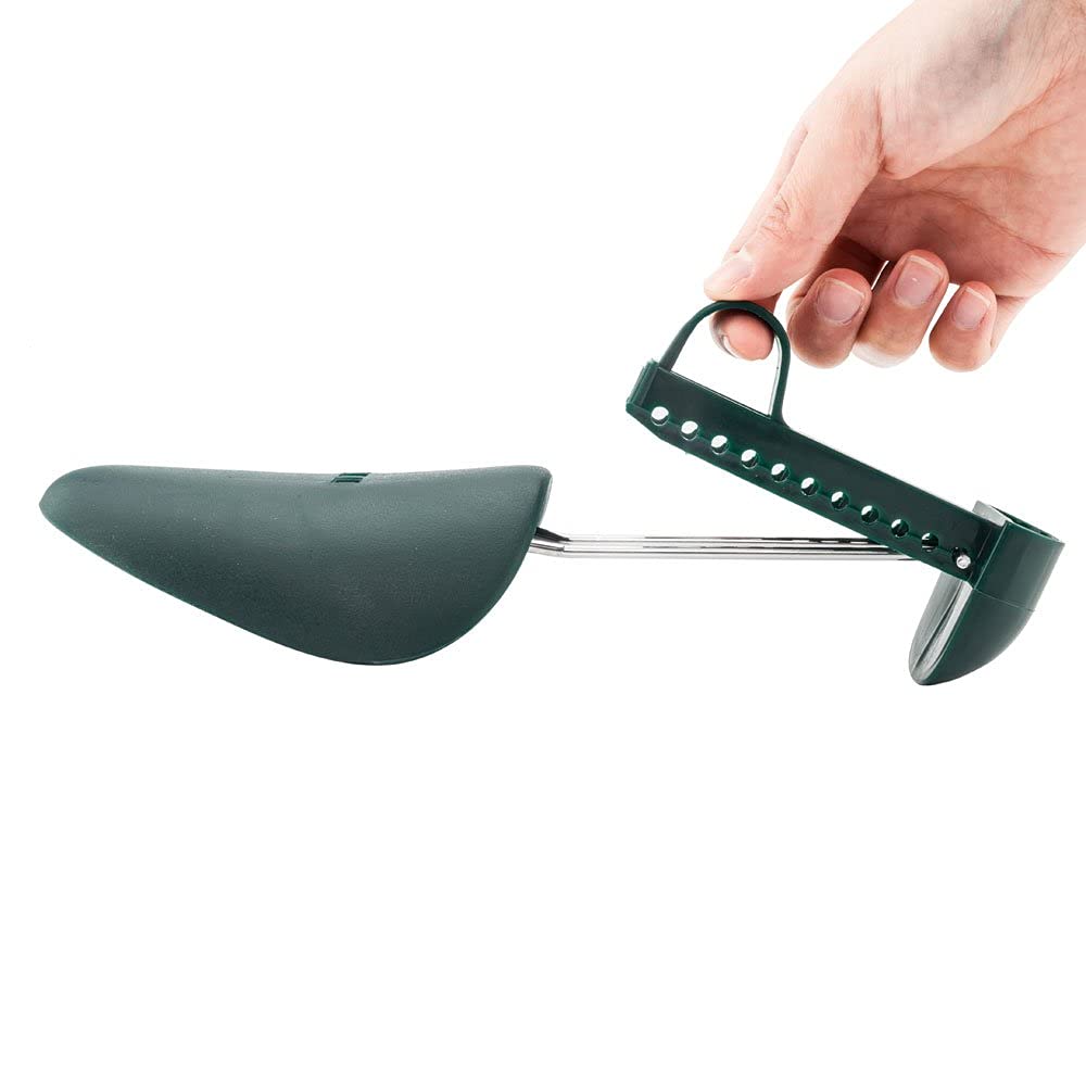 Adjustable Plastic Shoe Tree Stretchers for Men - Sneaker Shoe Care & Travel Organizer - Prevent Creases & Odor - Perfect for Dress Shoes, Sneakers & Boots (Home, Office & Travel Use)