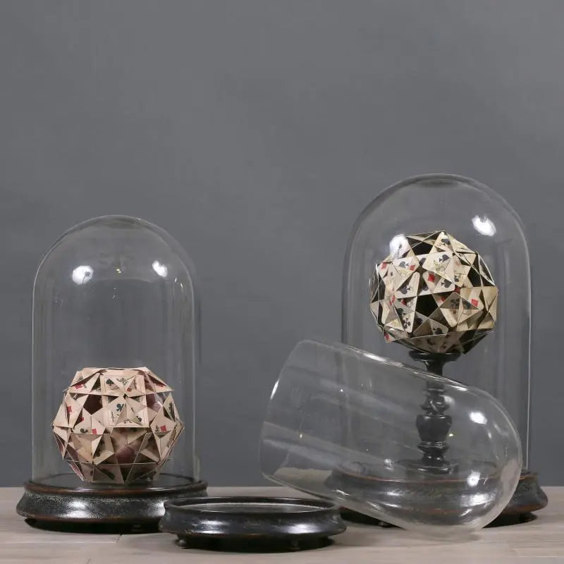 Mini Glass Cloche Dome - 6 Inch Clear Glass Bell Jar for Candle Display, Dessert Cover, Cake Stand, and Home Decor - Perfect for Weddings, Parties, and DIY Crafts