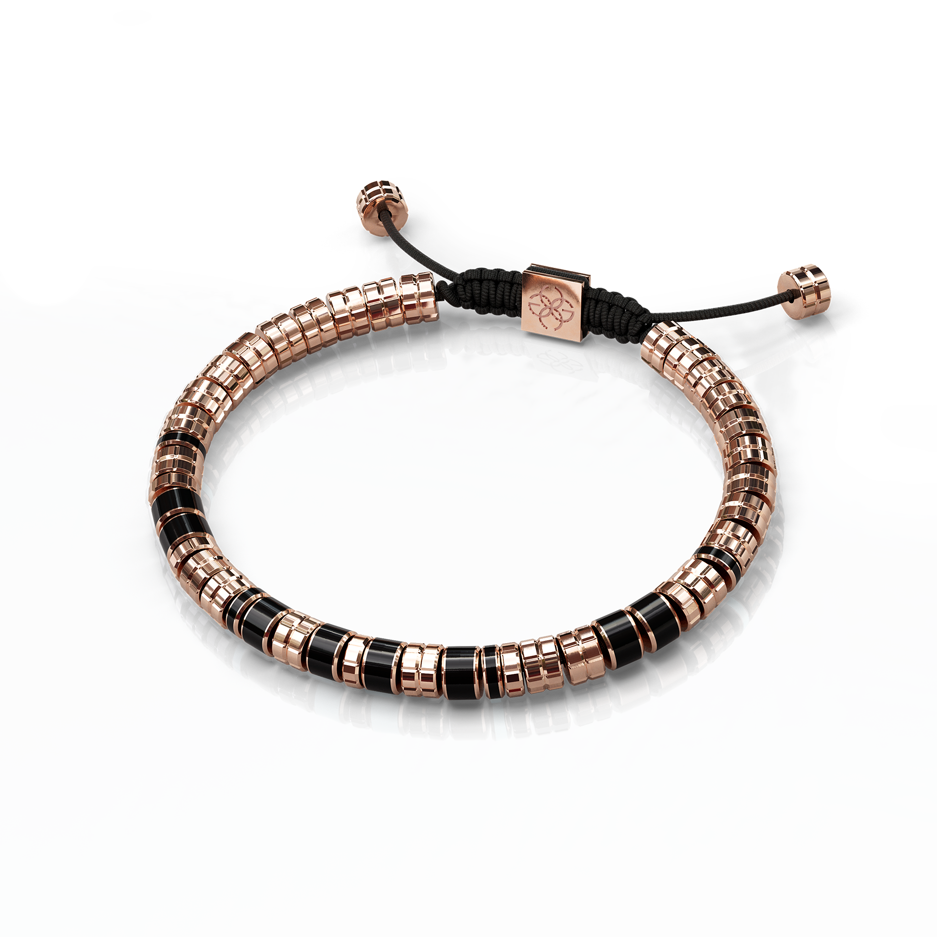 Rose Gold and Black EV Bracelet for Women - Elegant Fashion Jewelry for Parties, Weddings & Everyday Wear