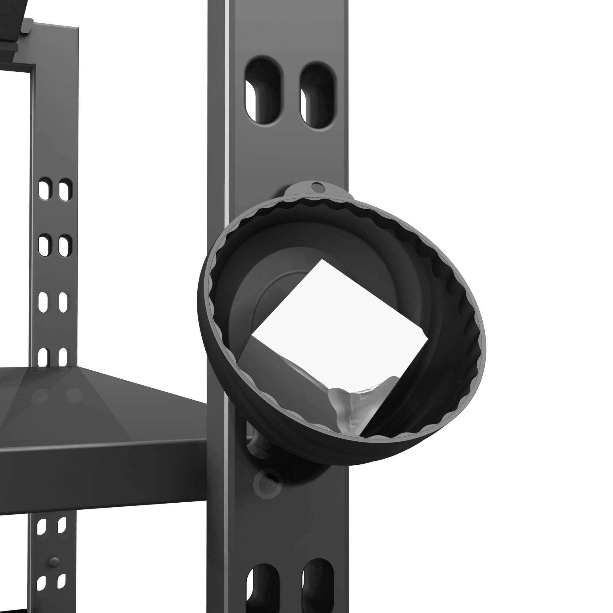 Magnetic Gym Chalk Holder - Black Weightlifting Chalk Bowl for Workout & Training | Secure Storage for Gym Chalk Blocks | Perfect for CrossFit, Powerlifting & Rock Climbing