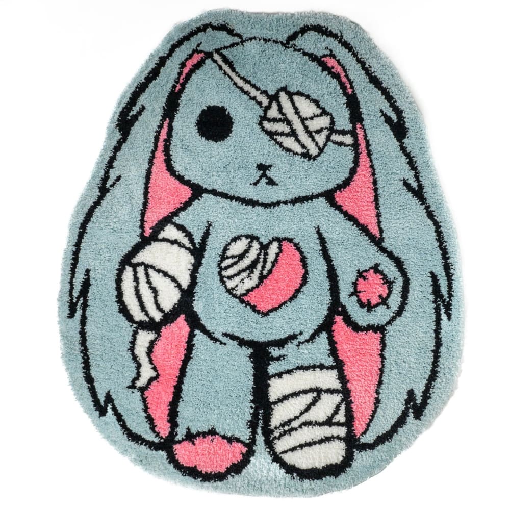Soft Plush Rabbit Rug for Kids - Non-Slip Nursery Floor Mat, Cute Bunny Carpet for Baby Playroom & Bedroom Decor - Perfect for Playtime, Nap Time & Photo Backdrops