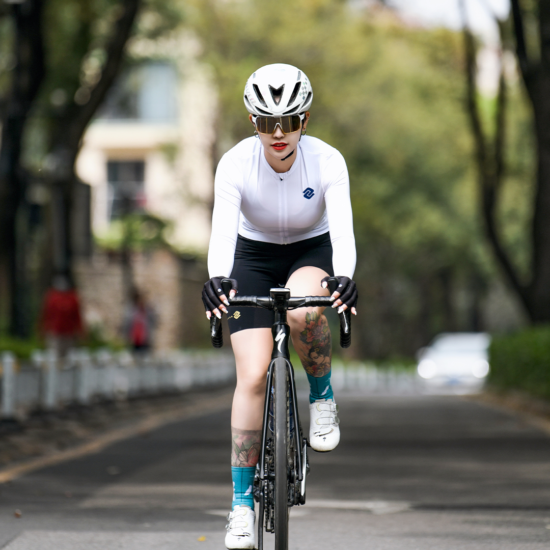 Sweet White Women's Long Sleeve Jersey T-Shirt - Soft Cotton Comfort Fit Casual Top for Everyday Wear, Workout & Layering