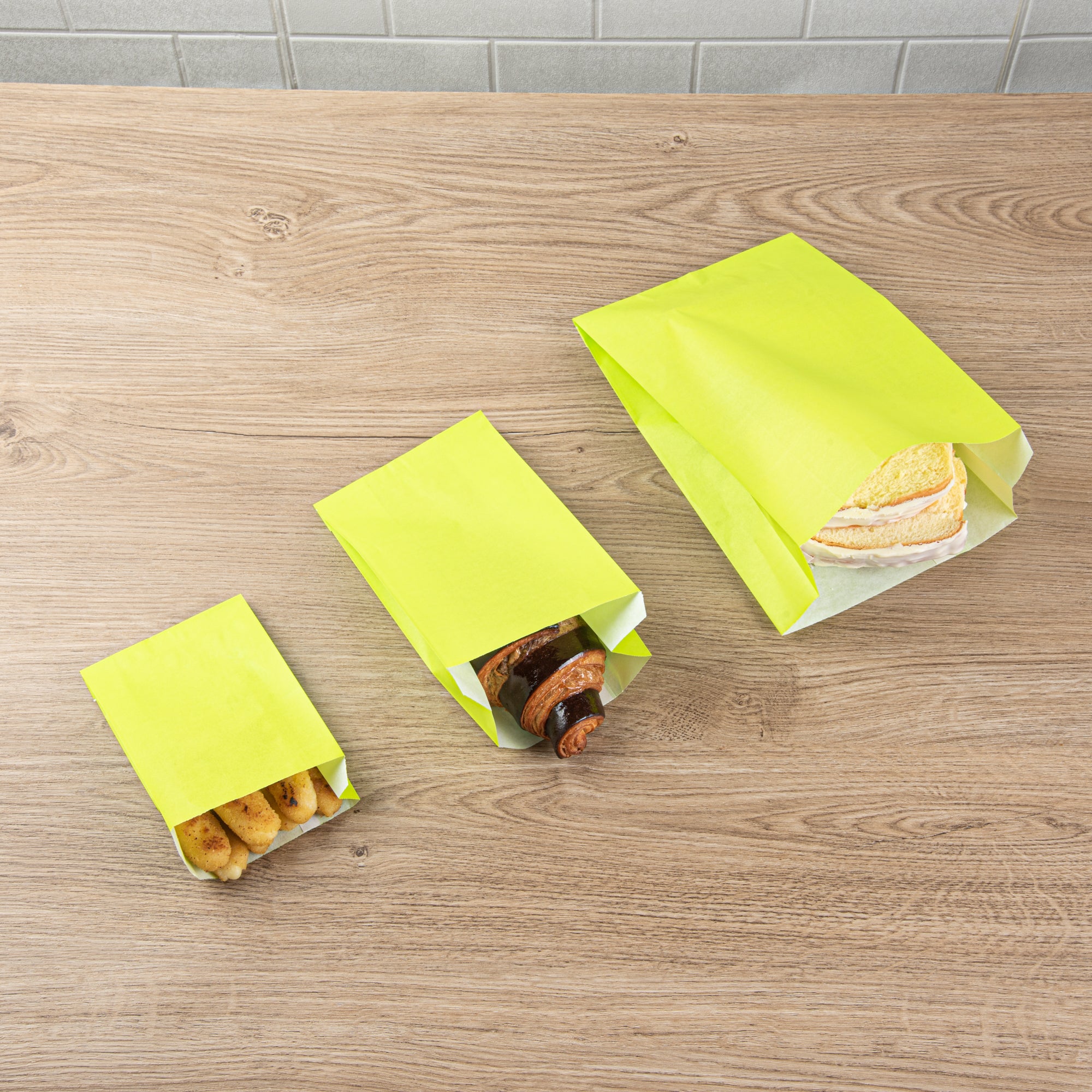 Eco-Friendly Green Paper French Fry & Snack Bags - 7