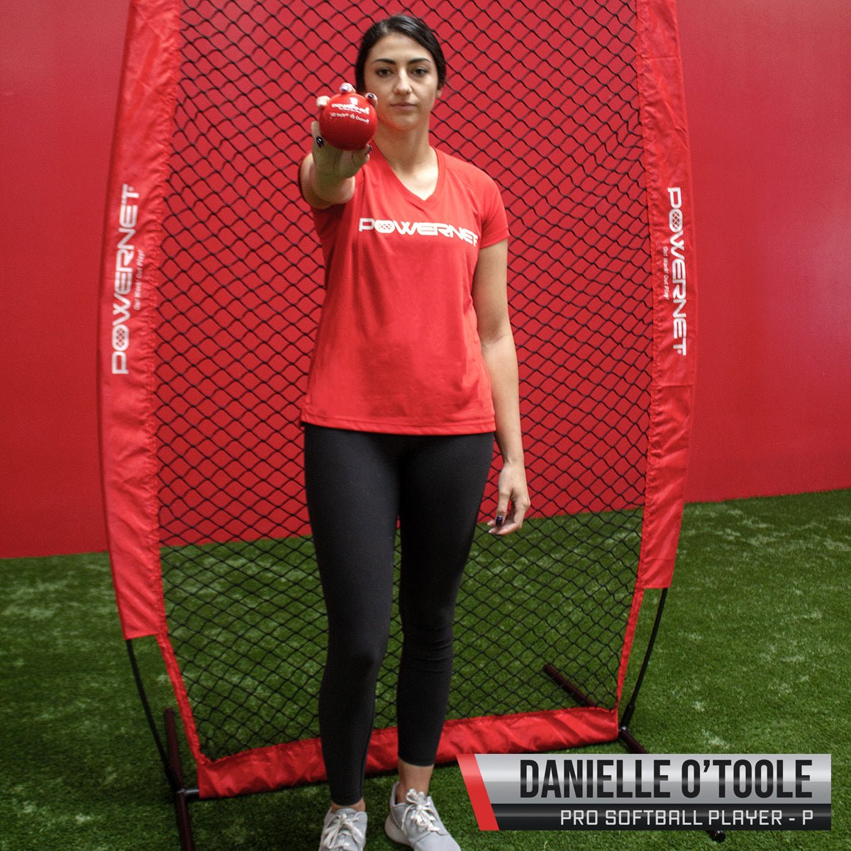 PowerNet iScreen 4x8 Soft Toss Baseball & Softball Training Screen - Portable Pitching Net for Backyard, Batting Cage & Field Practice