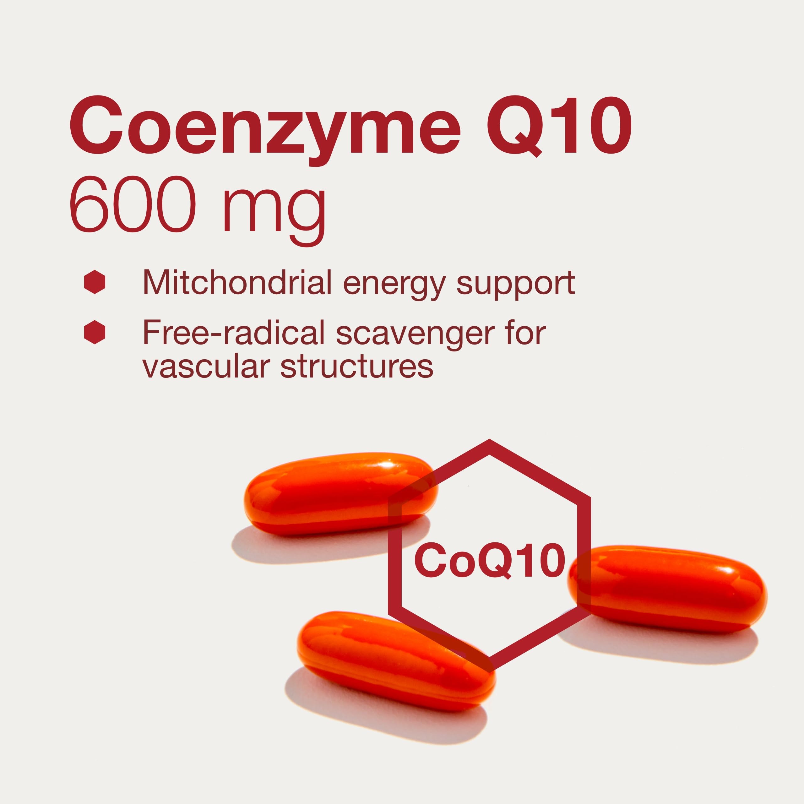 PROTOCOL FOR LIFE BALANCE CoQ10 600mg Softgels - Premium CoQ10 Supplement with Vitamin E & Soy Lecithin - Halal Certified, Egg Free - 60 Count - Supports Heart Health & Energy Production - Perfect for Daily Wellness Routine & Active Lifestyle