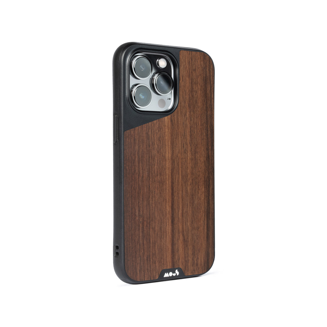 MagSafe® Compatible Walnut Phone Case for iPhone 14 Pro Max - Premium Wooden Protective Cover with Strong Magnetic Attachment | Perfect for Home, Office & Travel Use