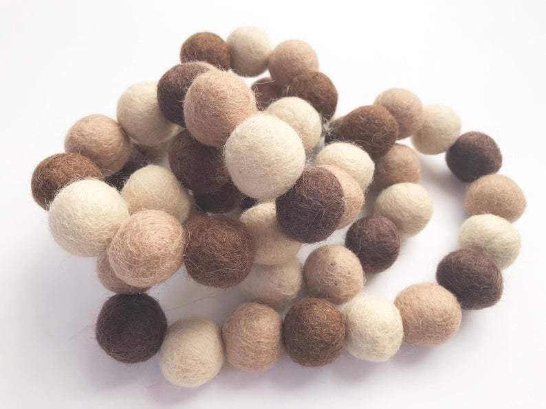 Elegant Brown Tones Garland - Rustic Home Decor for Wedding, Party & Christmas Tree Decoration | Perfect for Boho, Farmhouse & Fall Theme Events