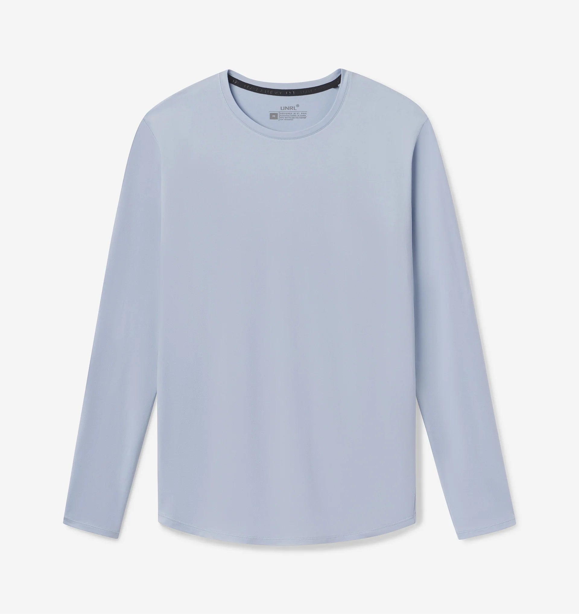 Men's Ultra Long Sleeve T-Shirt - Sky Blue Comfort Fit Casual Shirt for Everyday Wear | Perfect for Work, Travel & Outdoor Activities