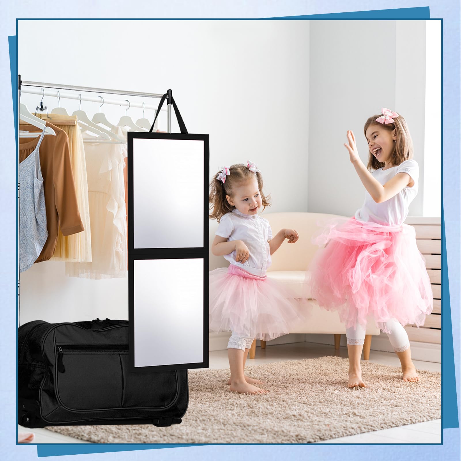 Foldable Travel Hanging Mirror 33.5