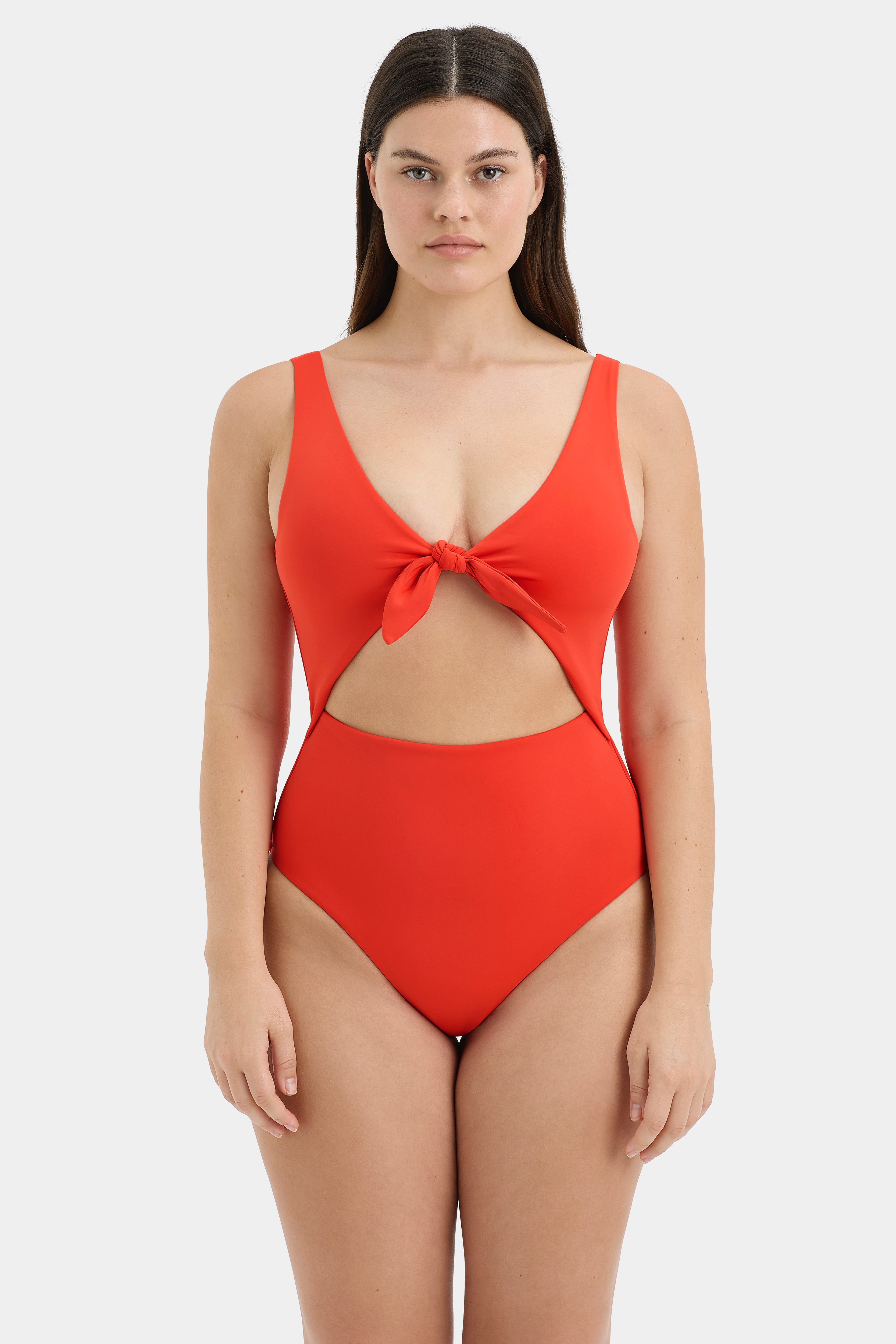 Elegant Clarita Tie One Piece Swimsuit - Stylish One-Shoulder Bathing Suit for Women, Perfect for Beach Vacations, Pool Parties & Summer Getaways