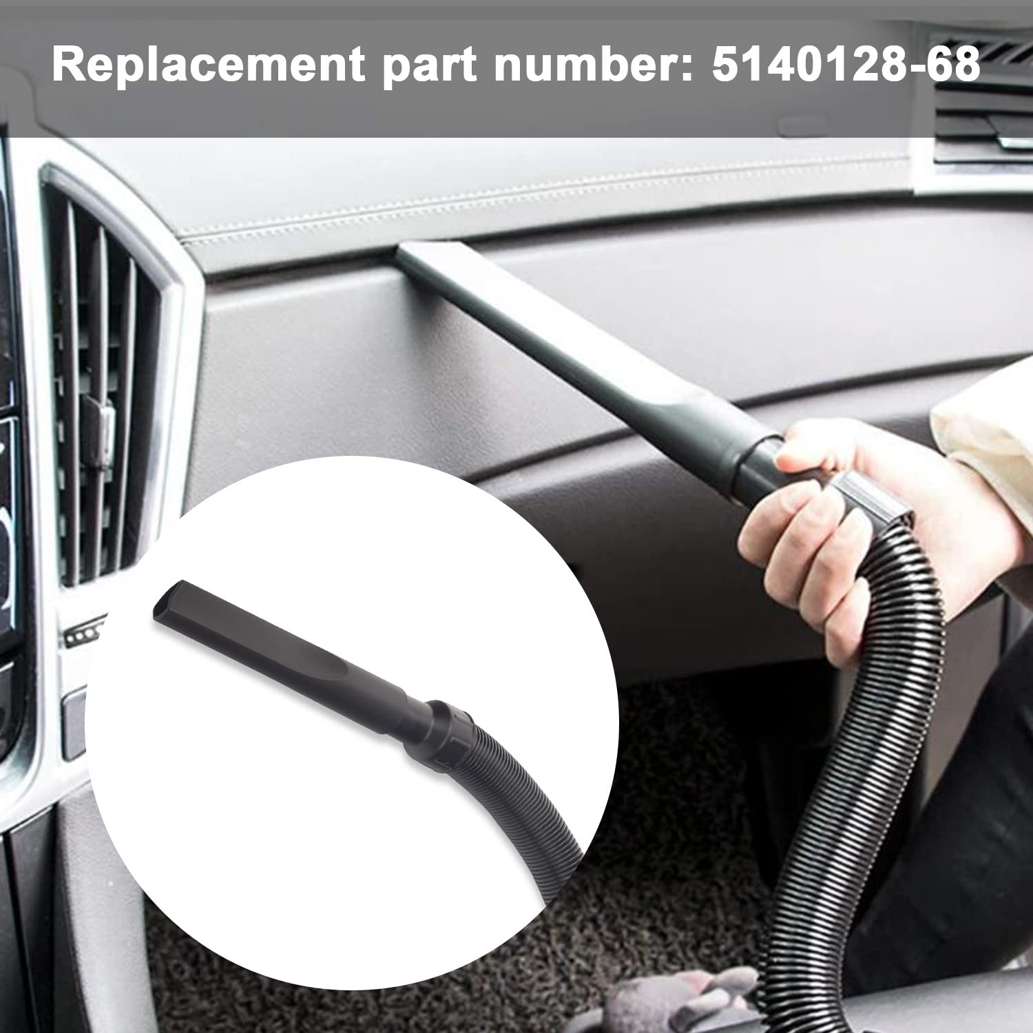 Replacement Hose Assembly Kit for Dewalt DCV580 DCV581H Wet Dry Vacuum Cleaner - Compatible Accessory for Dust & Debris Cleaning in Workshops, Garages & Construction Sites