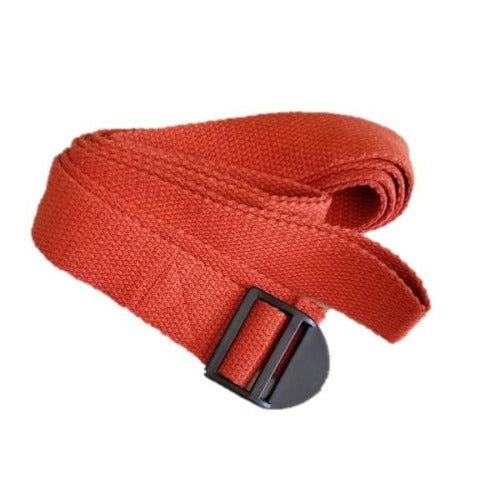 OMSutra Yoga Strap with Cinch Buckle - 8 Feet Durable Stretching Belt for Yoga, Pilates & Fitness Training - Perfect for Home, Studio & Travel Use