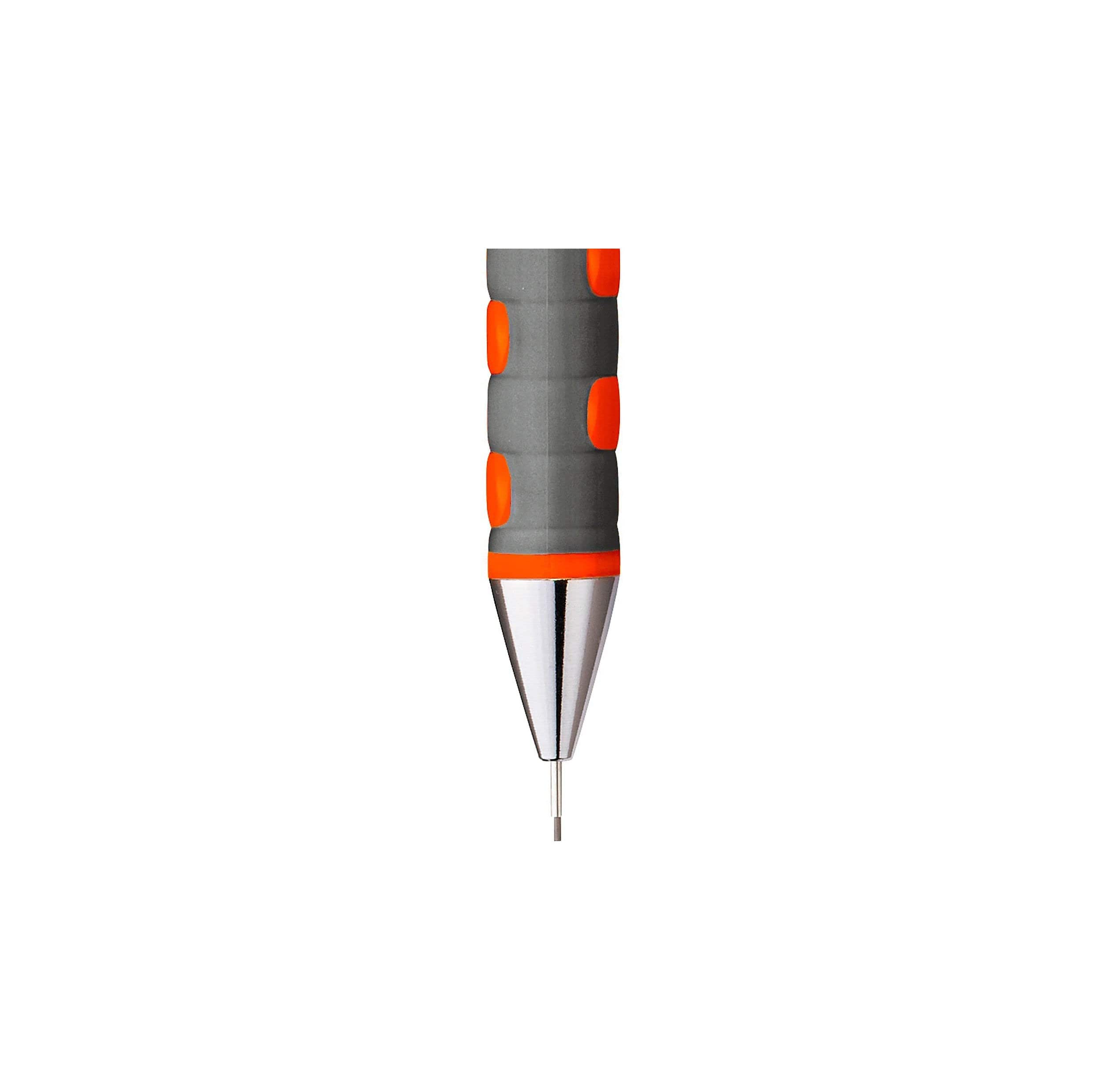 Rotring Tikky Mechanical Pencil - 0.7mm HB Lead - Neon Orange for School, Office & Technical Drawing | Durable Drafting Pencil for Architects, Engineers & Students