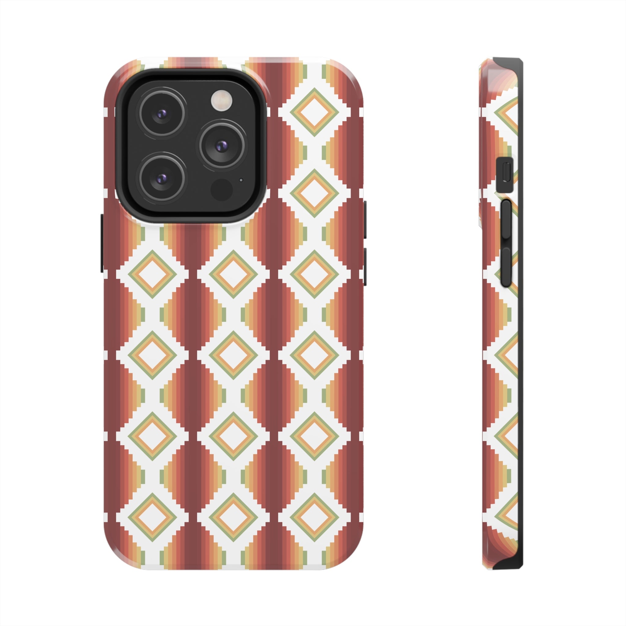 Durable Southwestern Rio Boho Hard Phone Case for iPhone & Samsung - Stylish Protection for Travel & Outdoor Adventures