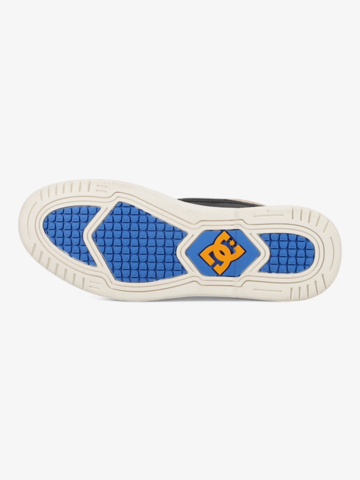 DC Construct Sneakers - Black, Orange & Blue - Men's Skate Shoes for Streetwear & Casual Wear