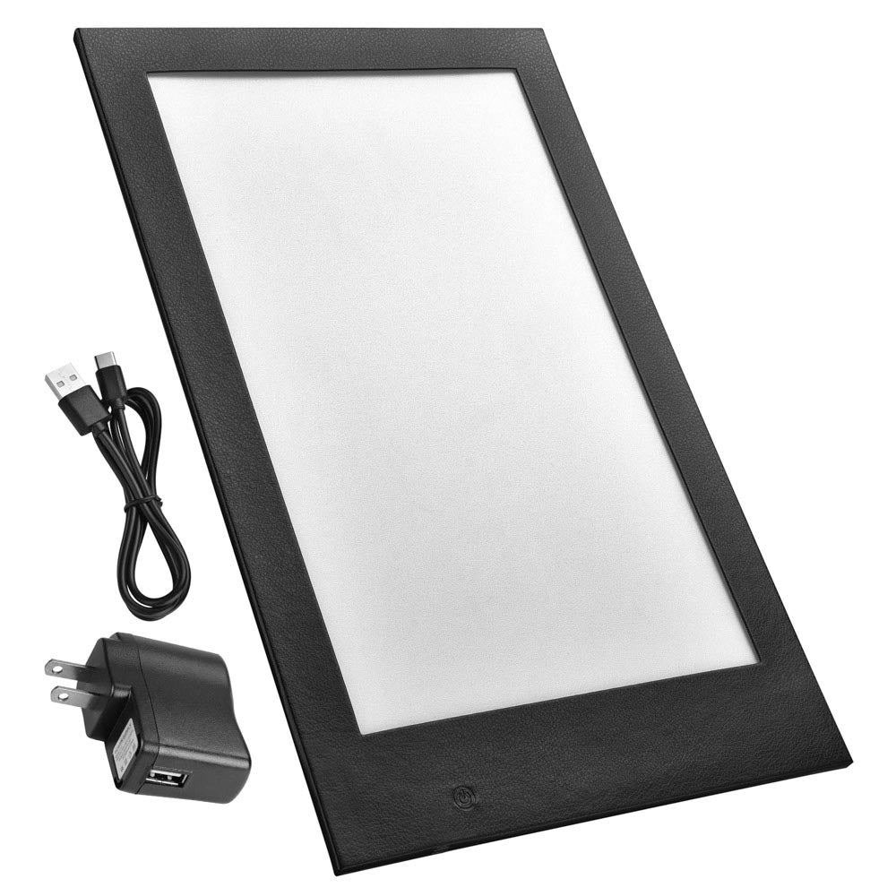 Premium LED Leather Bill Presenter with Illumination - 8.5