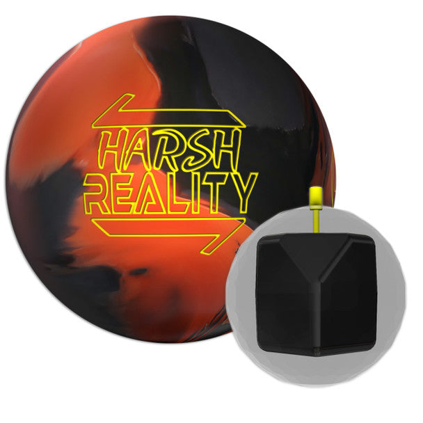900 Global Harsh Reality Bowling Ball - High Performance Reactive Resin Bowling Ball for Hook & Strike | Perfect for League Play & Tournament Competition