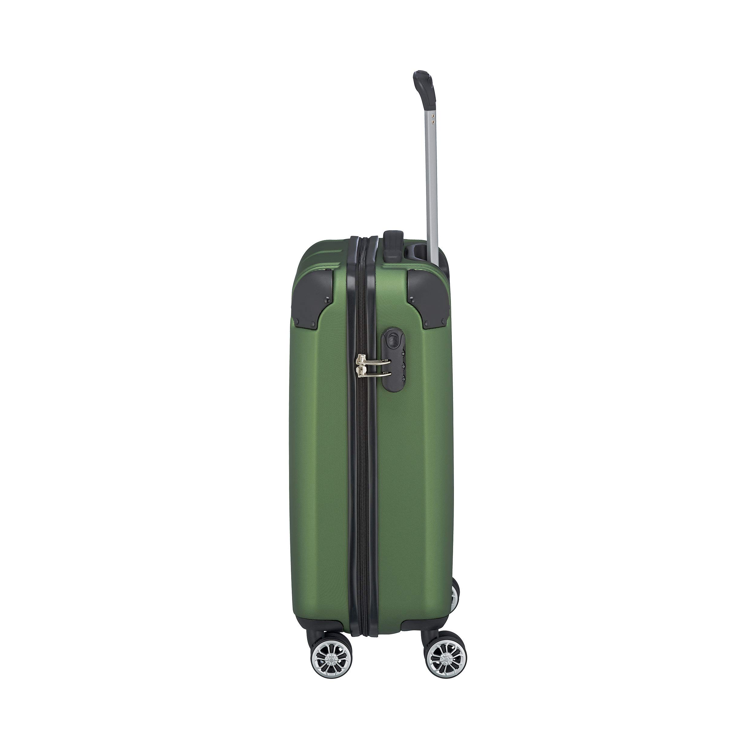 55cm Green Carry-On Luggage - Lightweight & Durable Travel Suitcase for Airplane Cabin Use | Perfect for Business Trips & Weekend Getaways