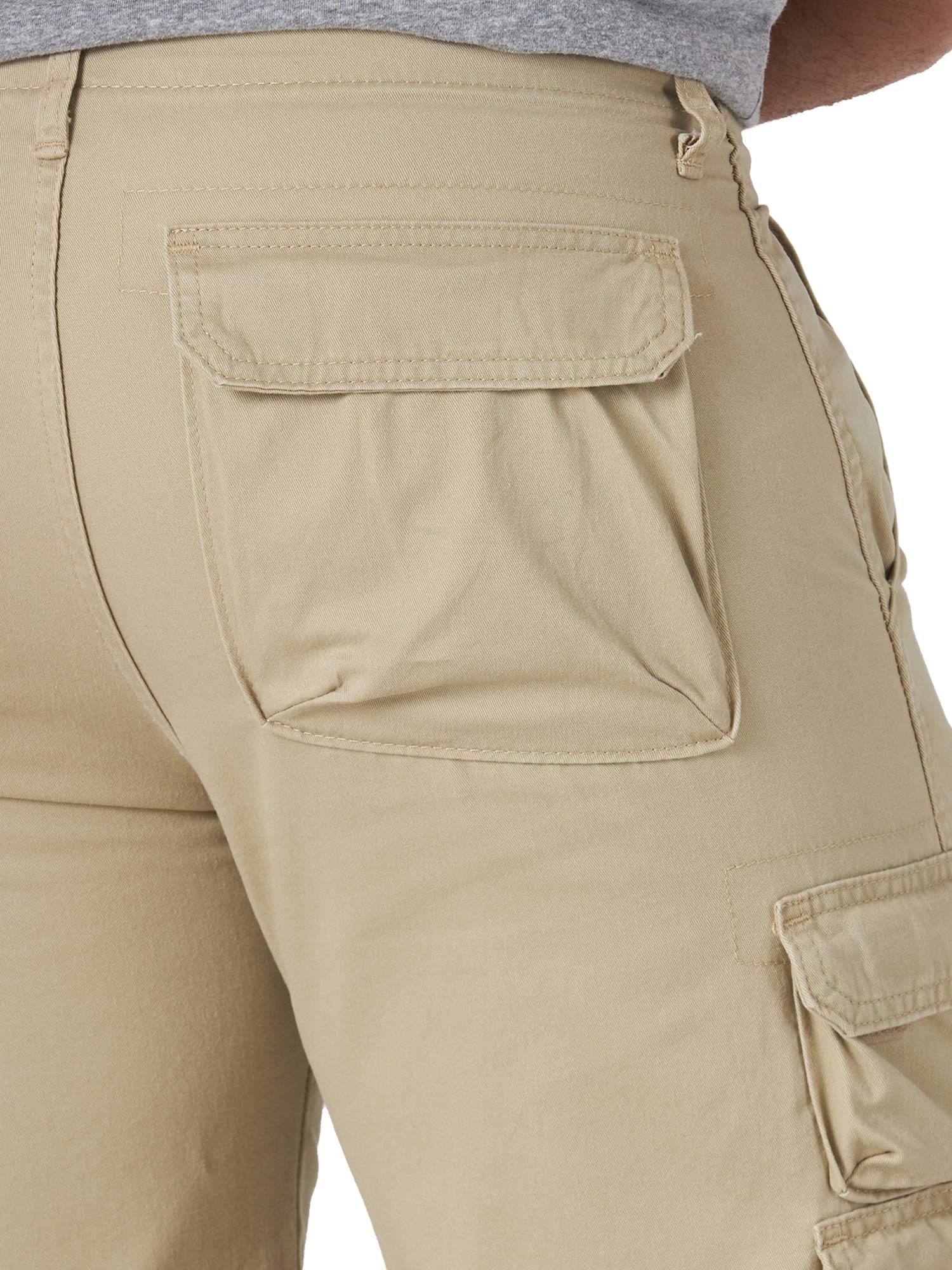 Wrangler Authentics Men's Premium Twill Cargo Shorts - Durable Comfort for Outdoor Adventures, Hiking & Casual Wear