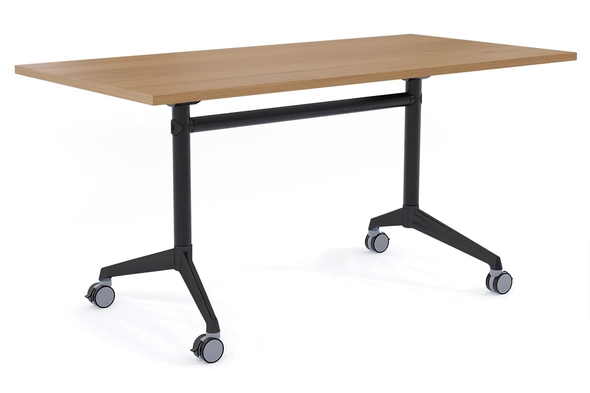 Blackjack Flip Top Folding Mobile Meeting Room Table - 1600L x 800W - Space Saving Conference Table for Offices, Classrooms & Events