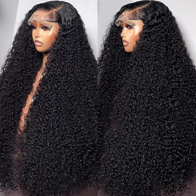 Eullair Natural Curly Lace Front Wig - Super Affordable Human Hair Wig for Black Women | Perfect for Vacations, Cosplay & Daily Wear