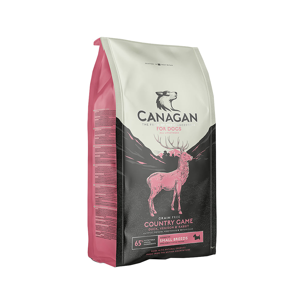 Grain-Free Small Breed Dog Food - High Protein Country Game Recipe for Adult Dogs - Perfect for Sensitive Stomachs & Allergies - Ideal for Indoor & Outdoor Active Dogs