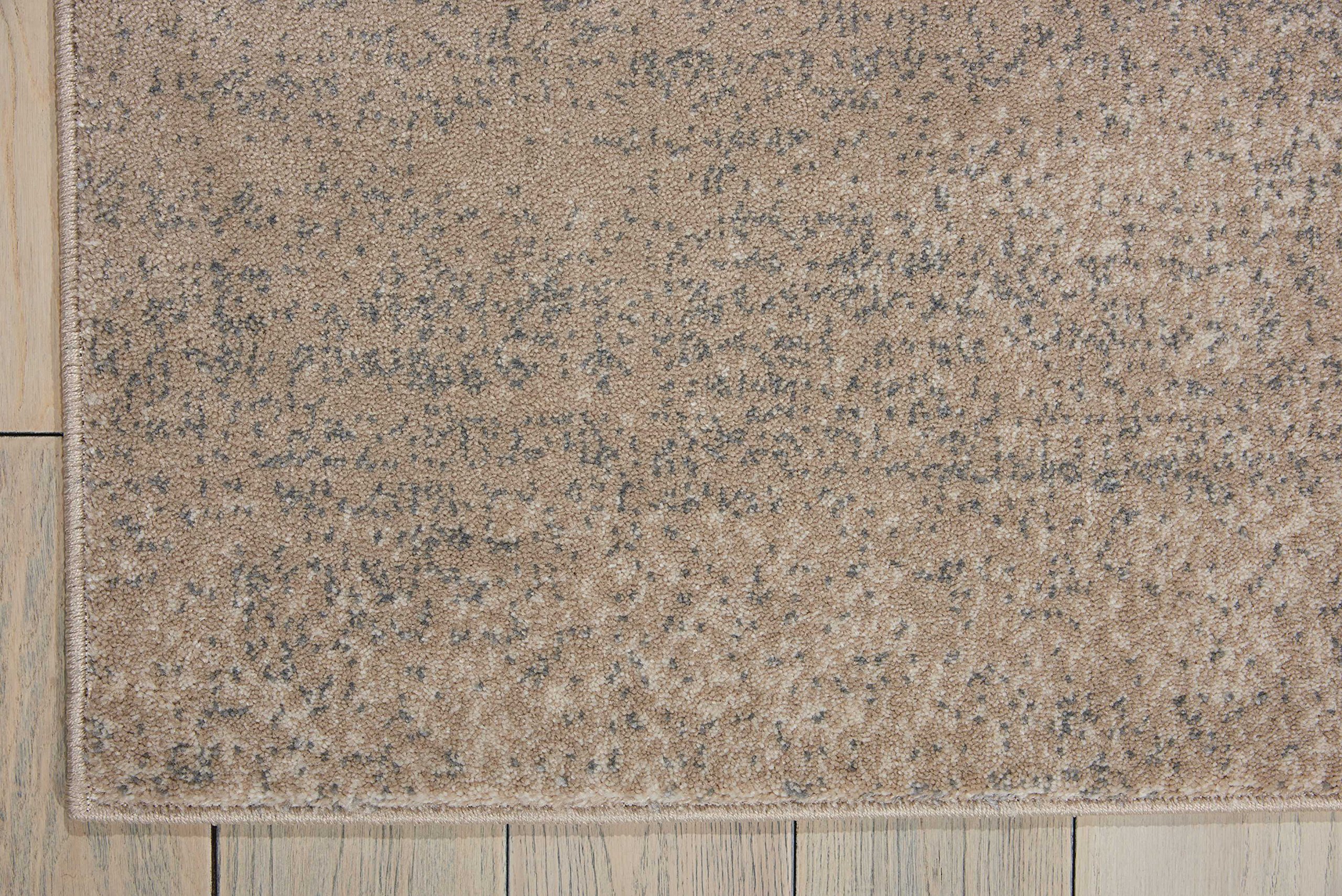 Nourison Maxell 5x7 Beige Area Rug - Easy to Clean, Non-Shedding, Soft & Durable - Perfect for Bedroom, Living Room, Dining Room & Kitchen Decor