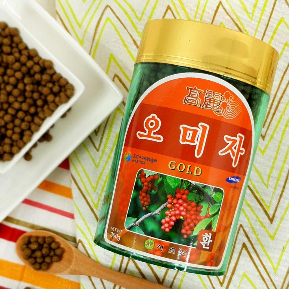 Premium Korean Schisandra Berry Pills (Gold) 300g - Natural Energy Boost & Stress Relief - Supports Liver Health & Immunity - Perfect for Daily Wellness & Fatigue Recovery