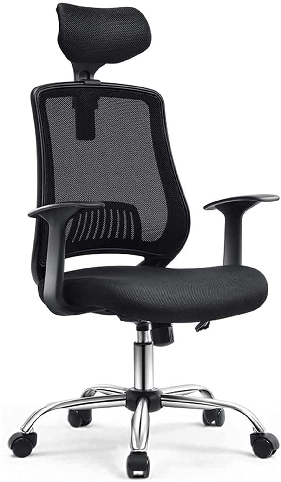Ergonomic Swivel Gaming Chair - Adjustable Reclining Office Computer Chair with Lumbar Support for Home & Work (Black) | Perfect for Gamers, Remote Workers & Home Office Setup
