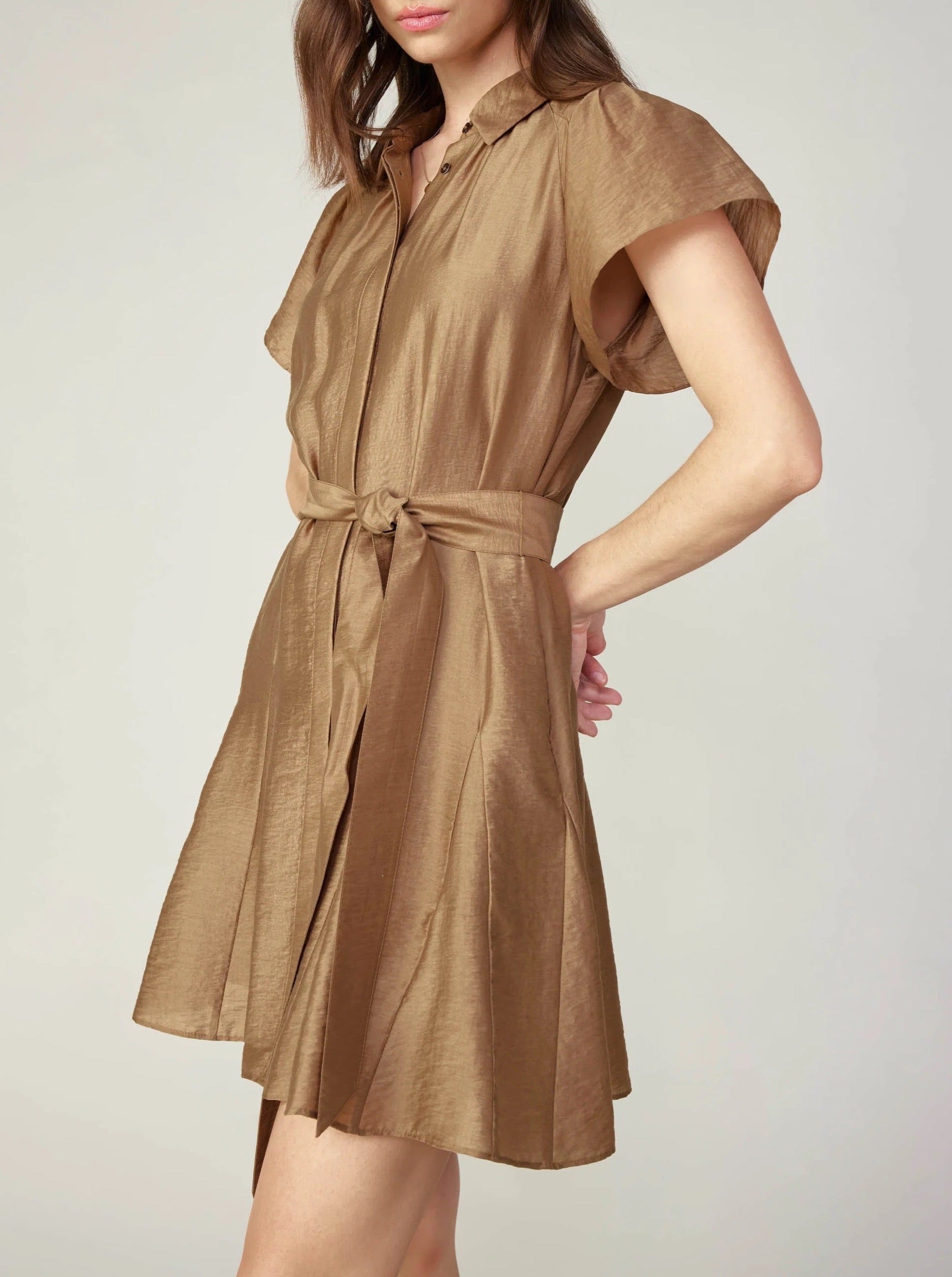 Stylish Espresso Mini Dress for Women - Elegant & Flattering Party Outfit | Perfect for Night Out, Date Night & Special Occasions