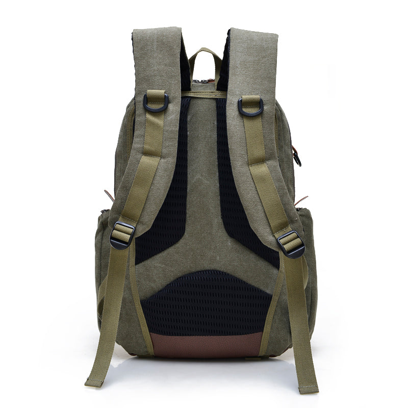 Durable 16-Inch Canvas Laptop Backpack for Travel & Work | Water-Resistant College School Backpack | Perfect for Commuting, Business Trips & Daily Use