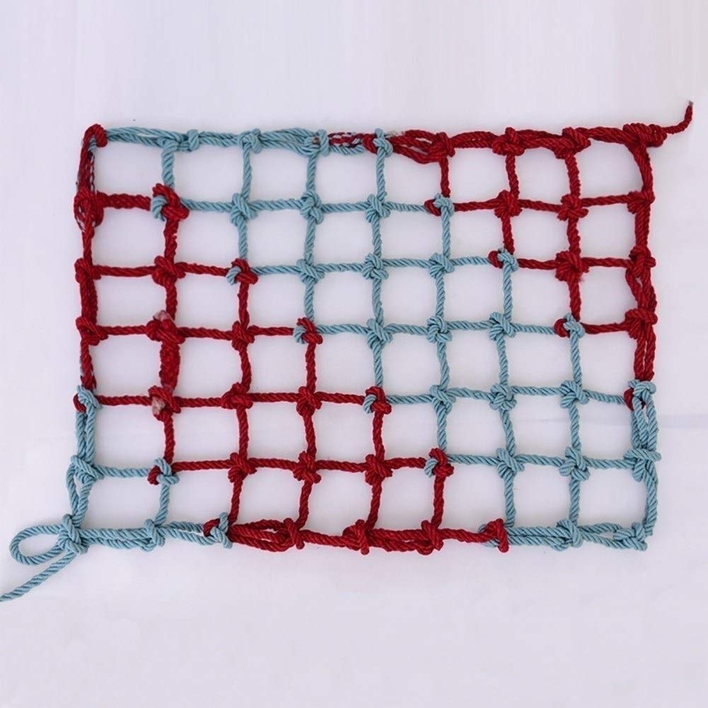 Premium Safety Cargo Net for Kids & Adults - Heavy Duty Polyester Rope Protection Netting for Balcony, Stairs, Garden, Ceiling, and Hanging Bridges | Includes 1 Tie Rope | Perfect for Child Safety, Pet Protection & Outdoor Decor