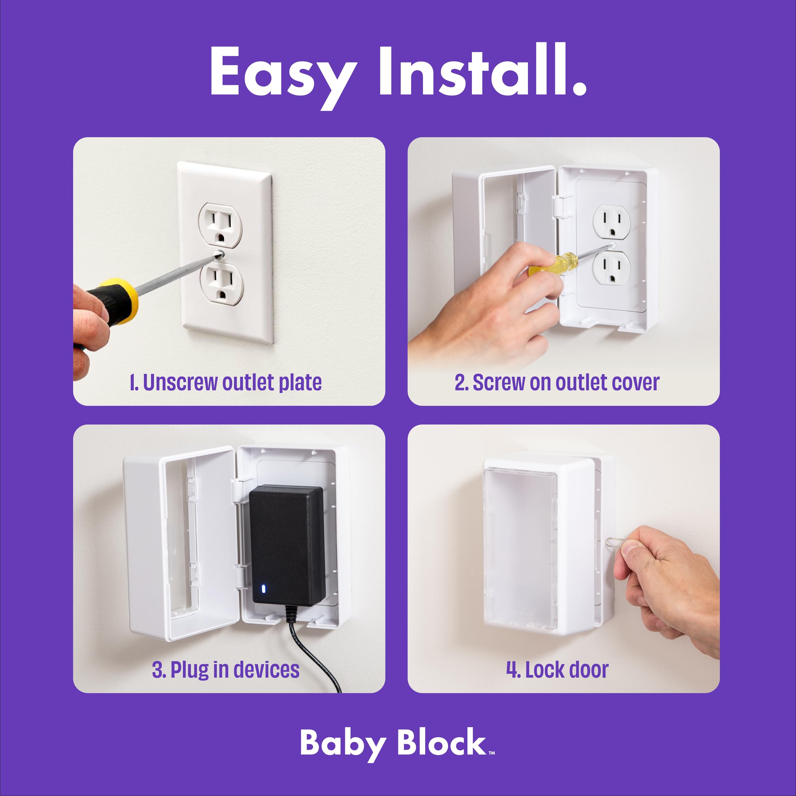 **Best Child Proof Outlet Cover - Award-Winning Safety Lock Box for Baby Proofing | Secure Electrical Outlet Protector | Ideal for Homes, Nurseries & Playrooms**