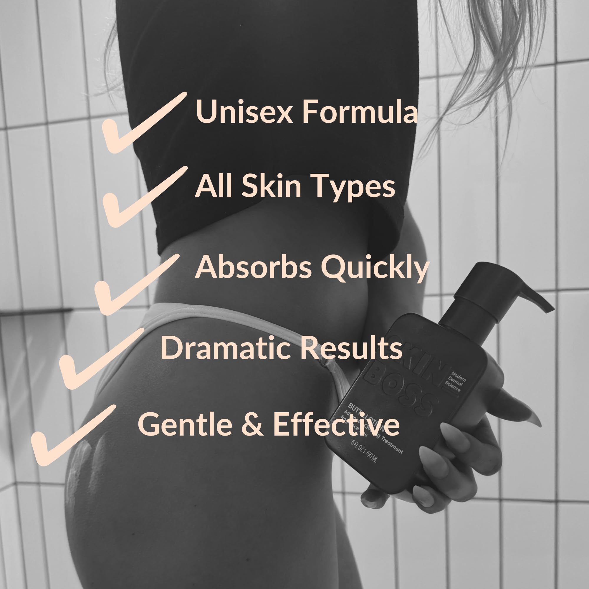 Best Clearing Lotion for Body Acne - Treat Back, Bum & Thigh Breakouts | Gentle Exfoliating Formula for Smooth Skin | Perfect for Post-Workout & Daily Skincare Routine