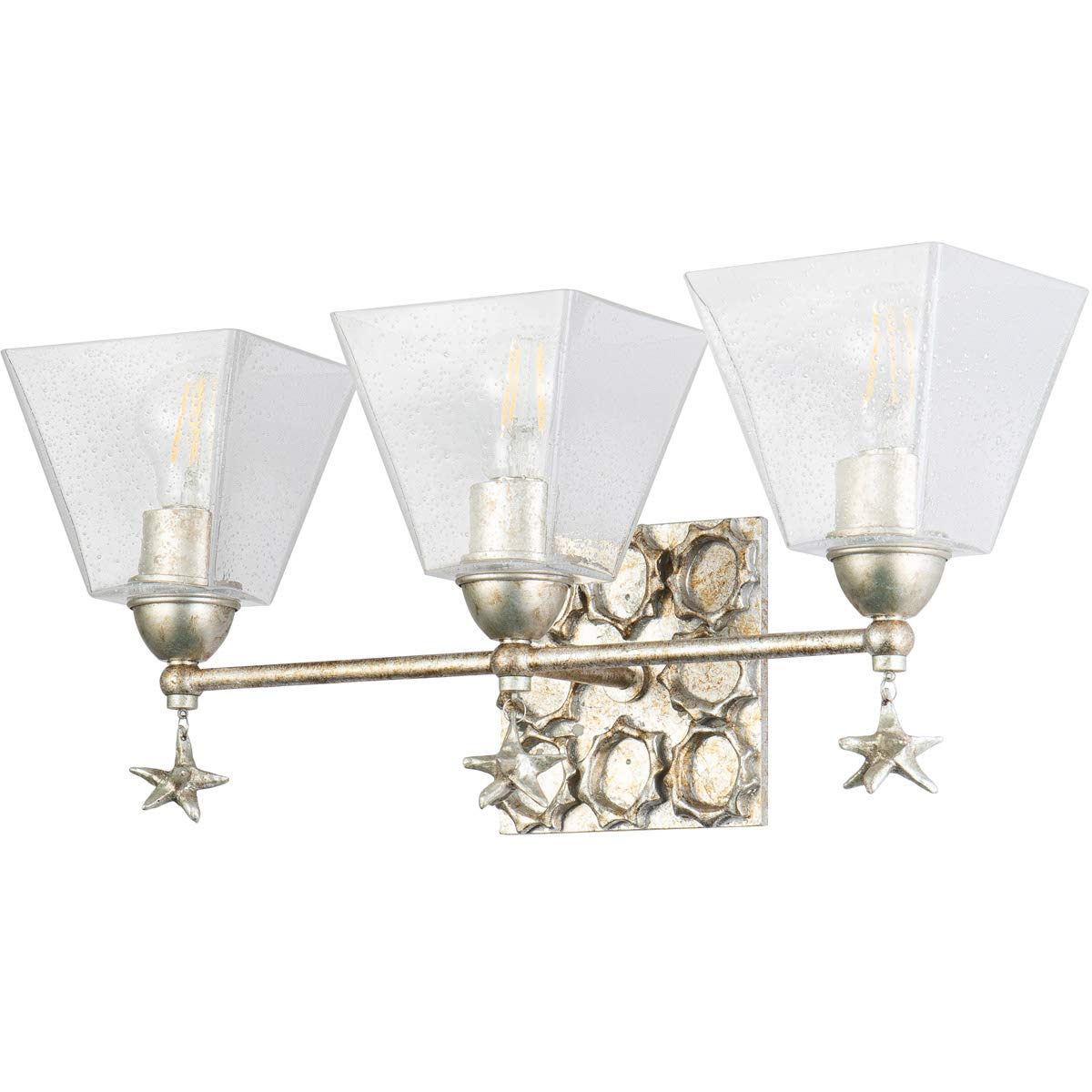 3-Light Silver Bathroom Vanity Lighting Fixture - Modern Sconce for Bathroom Mirror, Perfect for Home Decor & Renovation