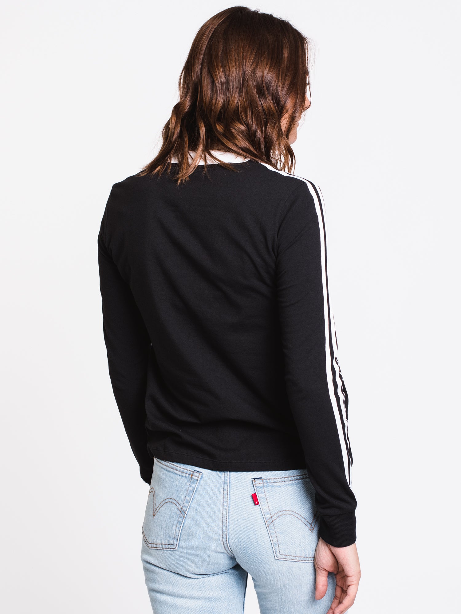 Adidas 3 Stripe LC Logo Long Sleeve T-Shirt for Men & Women - Athletic Casual Wear for Gym, Running & Everyday Outfits