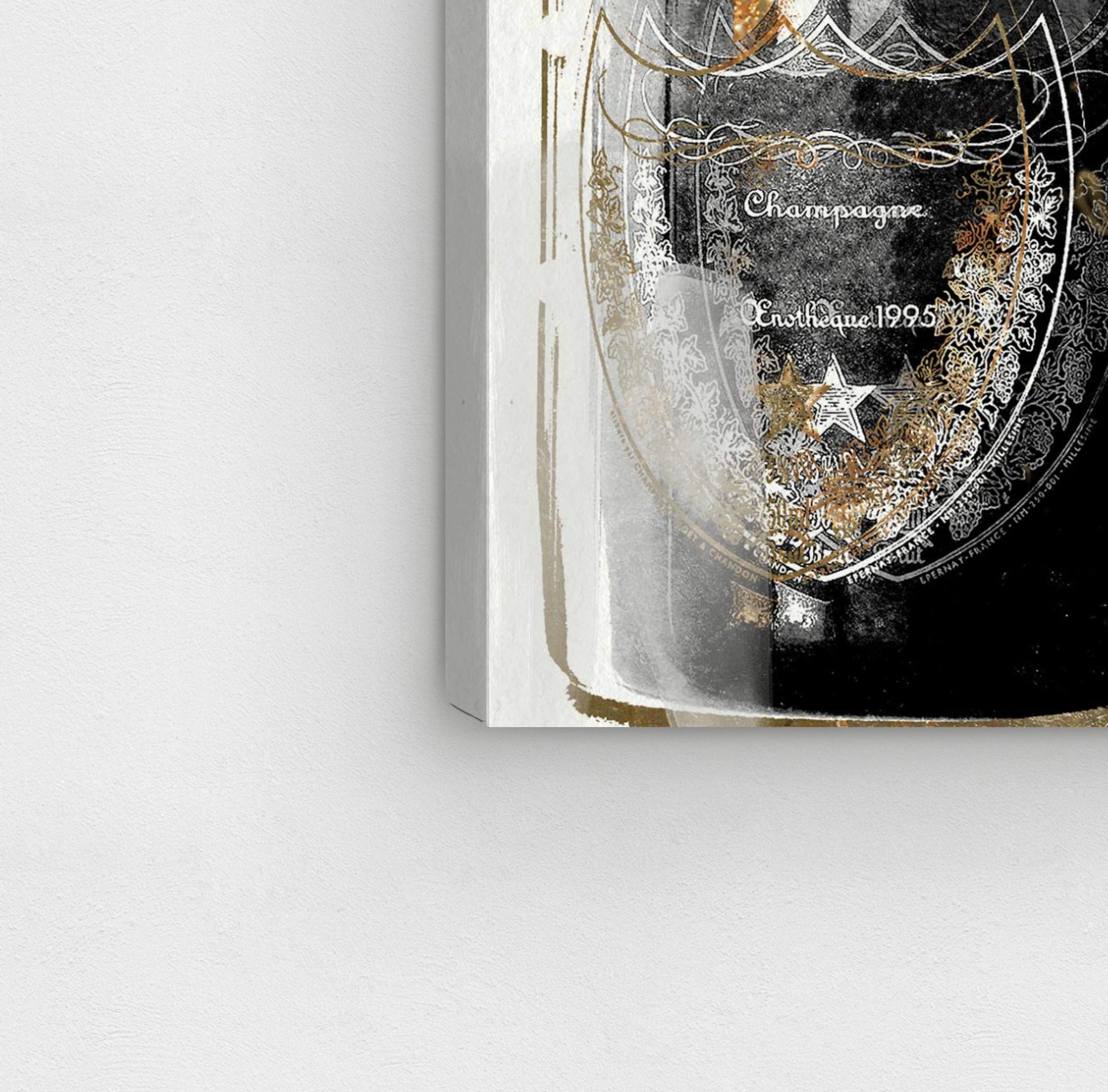 Oliver Gal Artist Co. Drinks & Spirits Wall Art Canvas Print - 36x45 Inch Gold & Gray Noir Home Decor - Perfect for Bar, Kitchen, Dining Room & Living Room Wall Decor