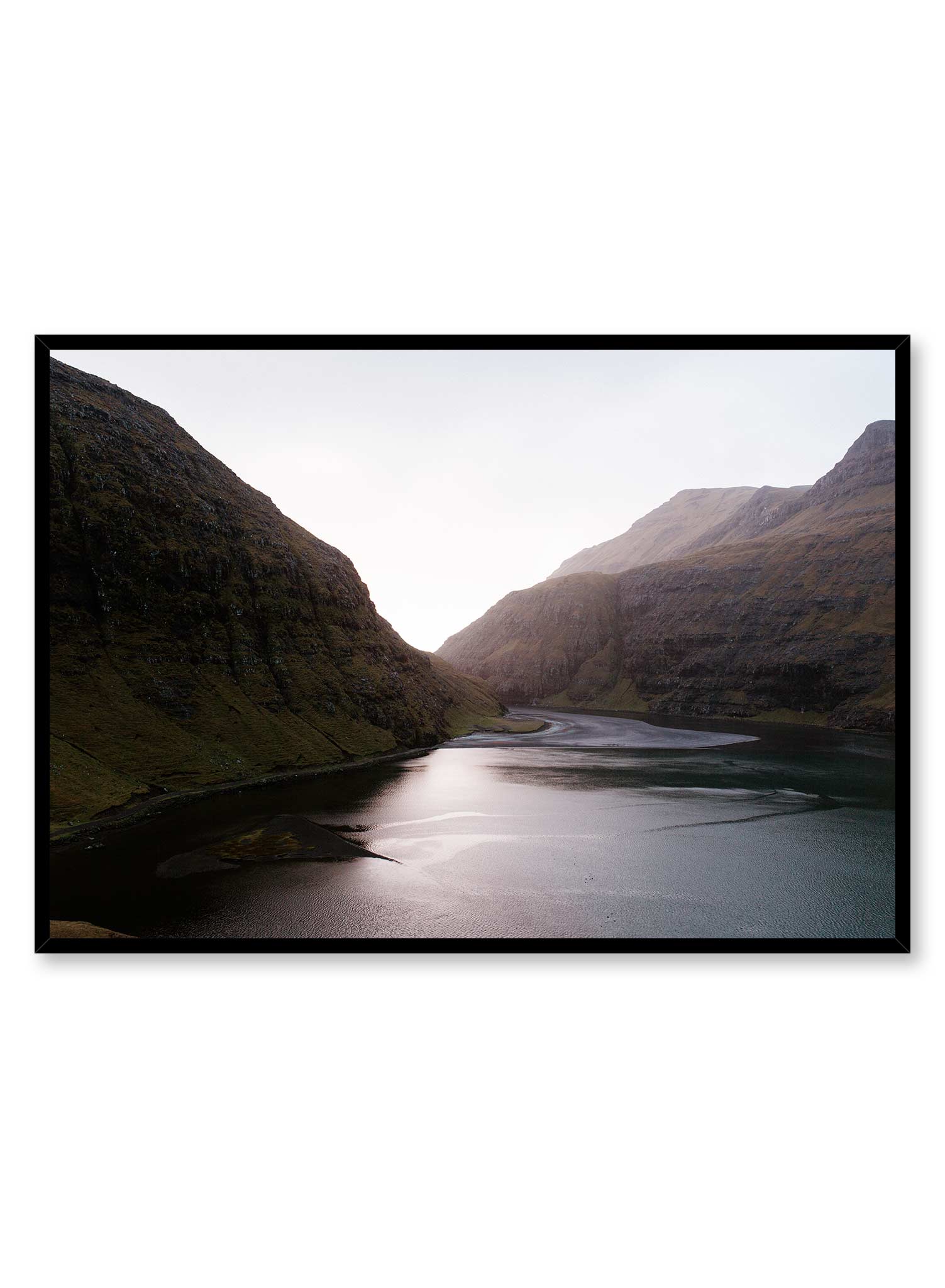 Infinite Valley Wall Art Poster - Stunning Landscape Print for Home & Office Decor - Perfect for Living Room, Bedroom, or Office Wall Decoration