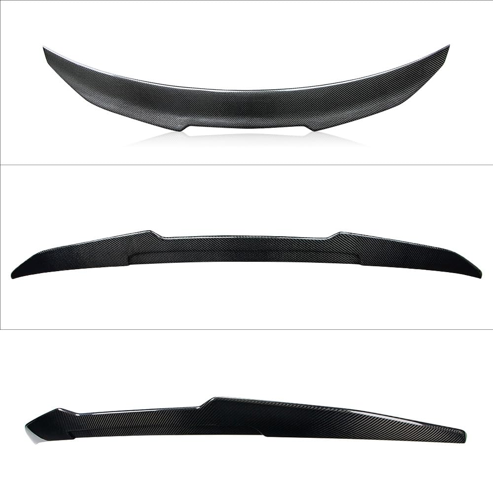 AeroBon Real Carbon Fiber Trunk Spoiler for 2017-2023 Mercedes E Class W213 Sedan | H-Style Rear Wing | High-Gloss Finish | Easy Installation | Perfect for Car Enthusiasts & Performance Upgrades
