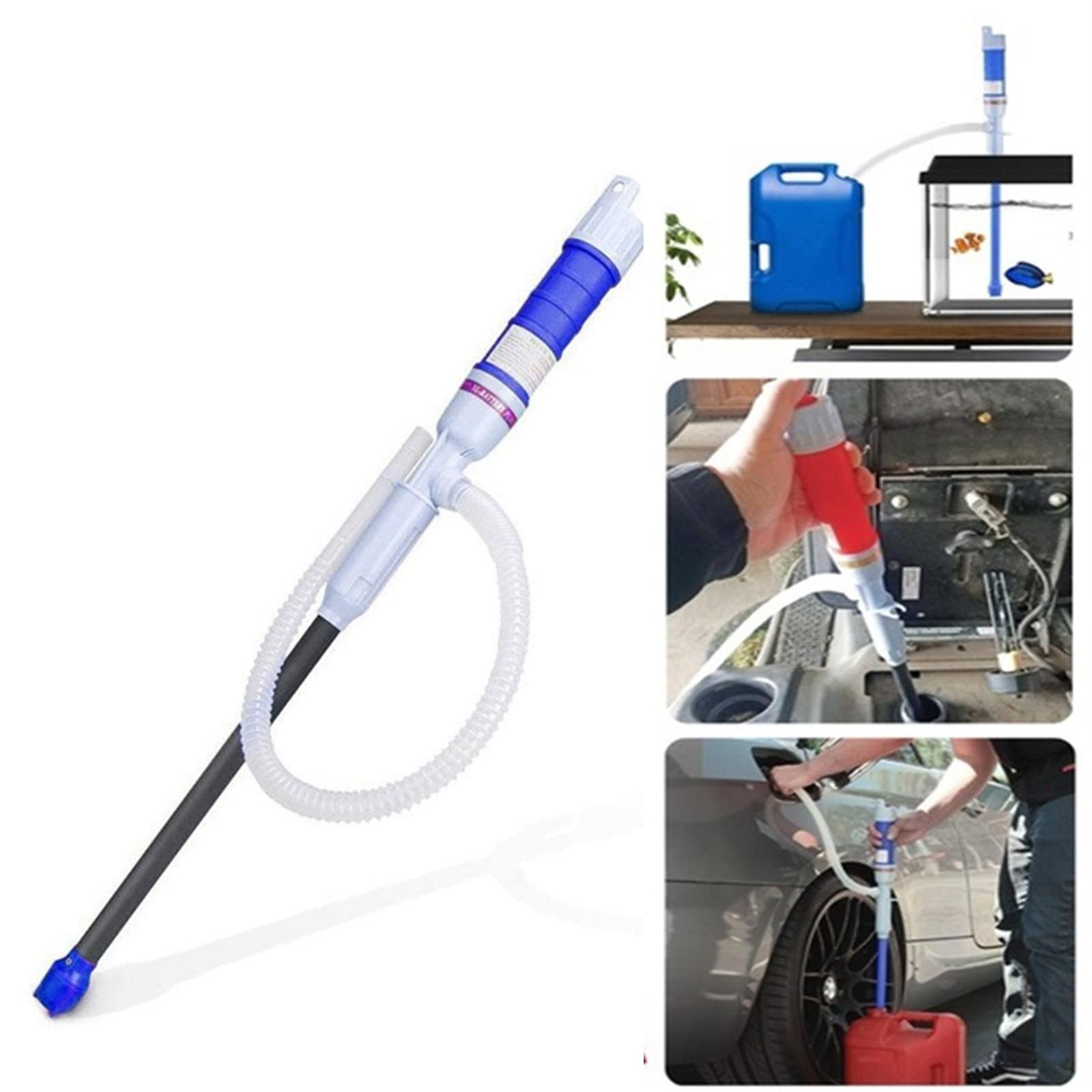 MMWZGL Portable Electric Pump - Battery Powered Oil Siphon & Liquid Transfer Pump for Fuel, Gas, Diesel & Fish Tanks | Handheld Water Pump for Home, Garage, Marine & Outdoor Use