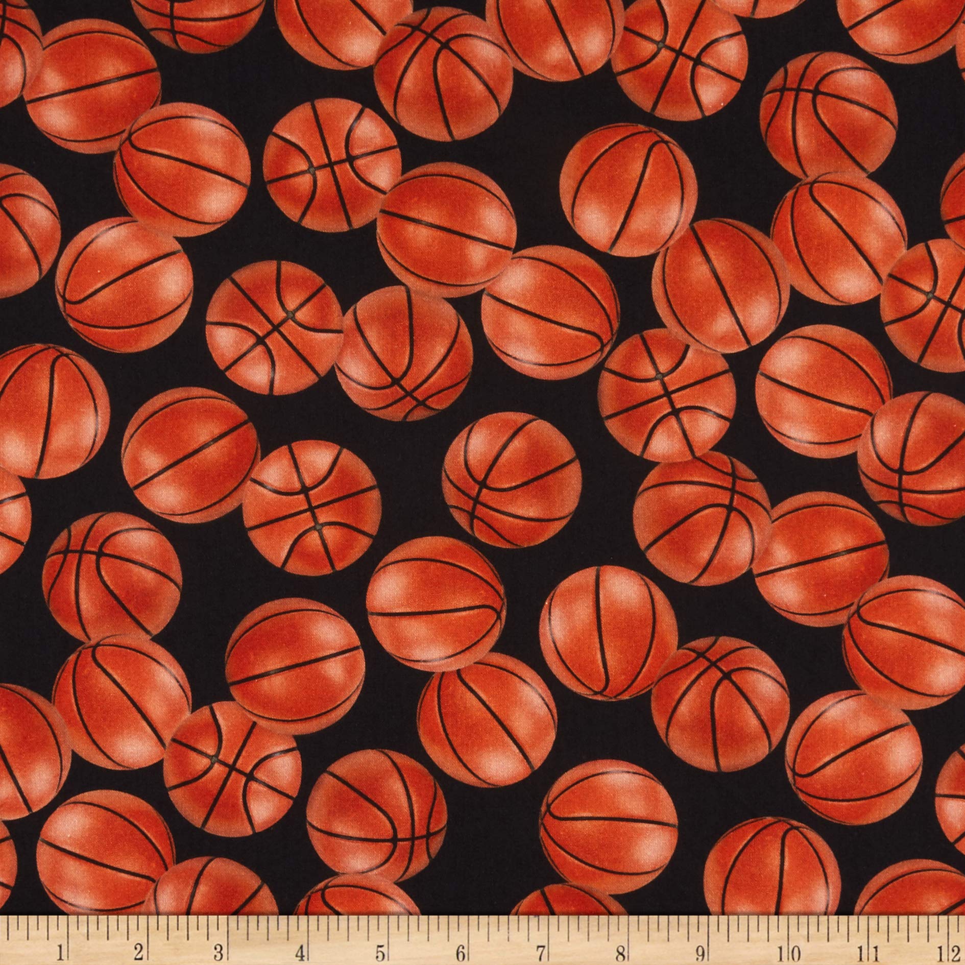 Kaufman Sports Life 5 Basketballs - Black Fabric for Outdoor & Indoor Play